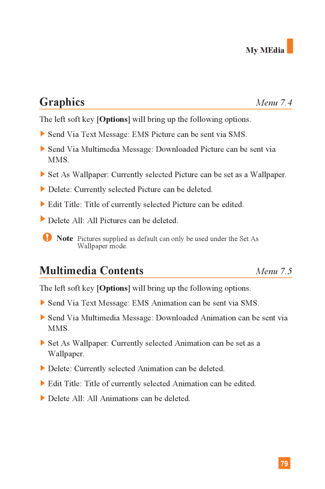 LG Electronics L1400 manual Graphics, Multimedia Contents 