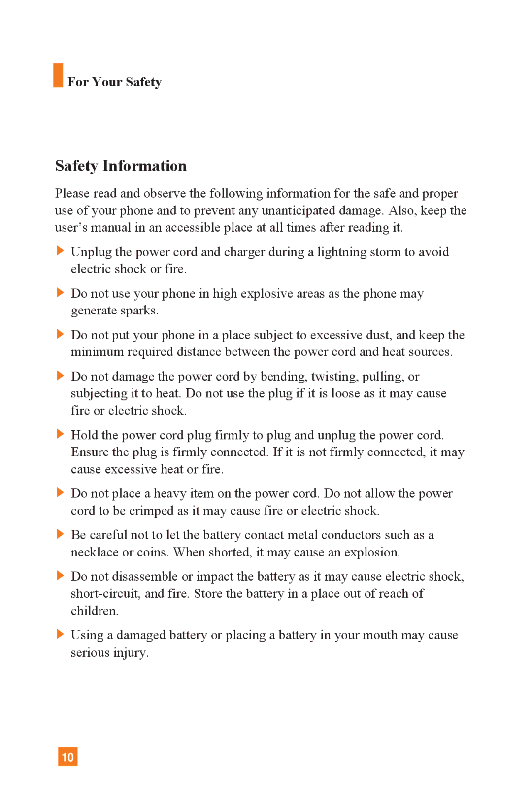 LG Electronics L1400 manual Safety Information, For Your Safety 