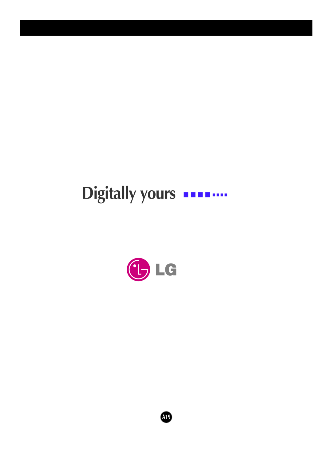 LG Electronics L1717S manual Digitally yours 