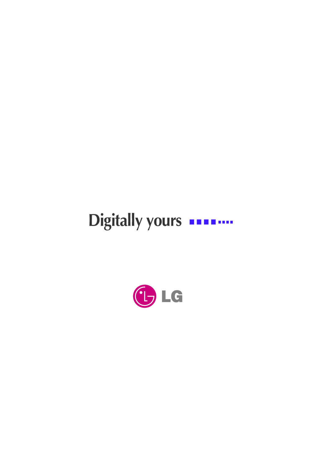 LG Electronics L1730SF manual Digitally yours 