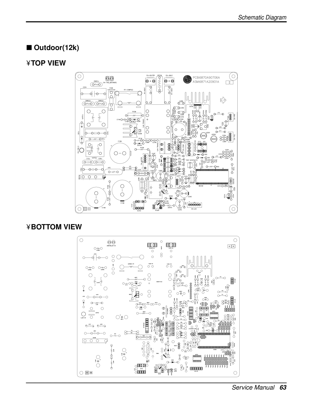 LG Electronics LAN121CNM, LAU121CNM, LA121HPMI, LA121HPMO, LAN121HNM, LAU121HNM, LA121CPMI, LA121CPMO Outdoor12k 