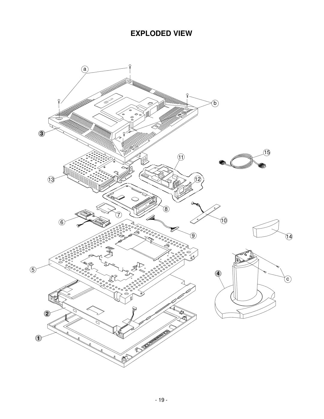 LG Electronics LCD 782LS service manual Exploded View 