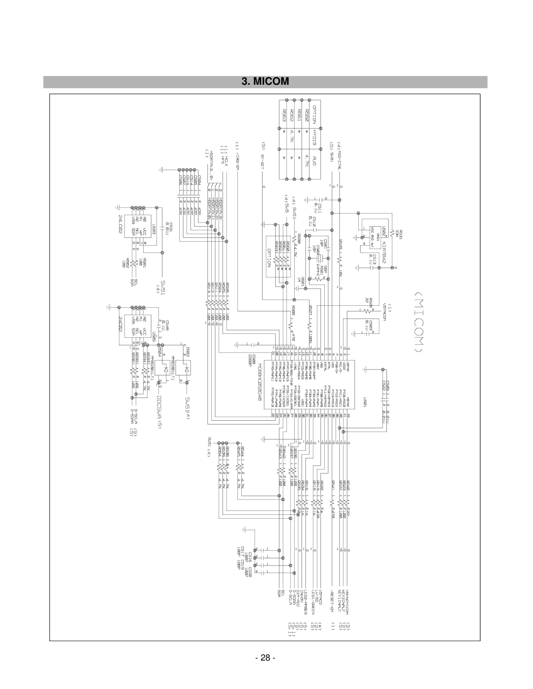 LG Electronics LCD 782LS service manual Micom 