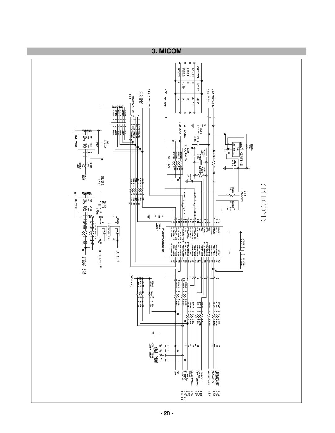 LG Electronics LCD 782LS service manual Micom 