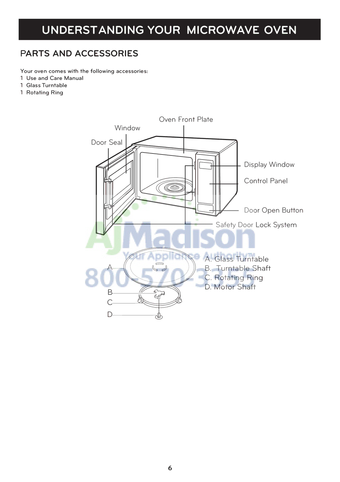 LG Electronics LCRT1510SV owner manual Parts and Accessories 