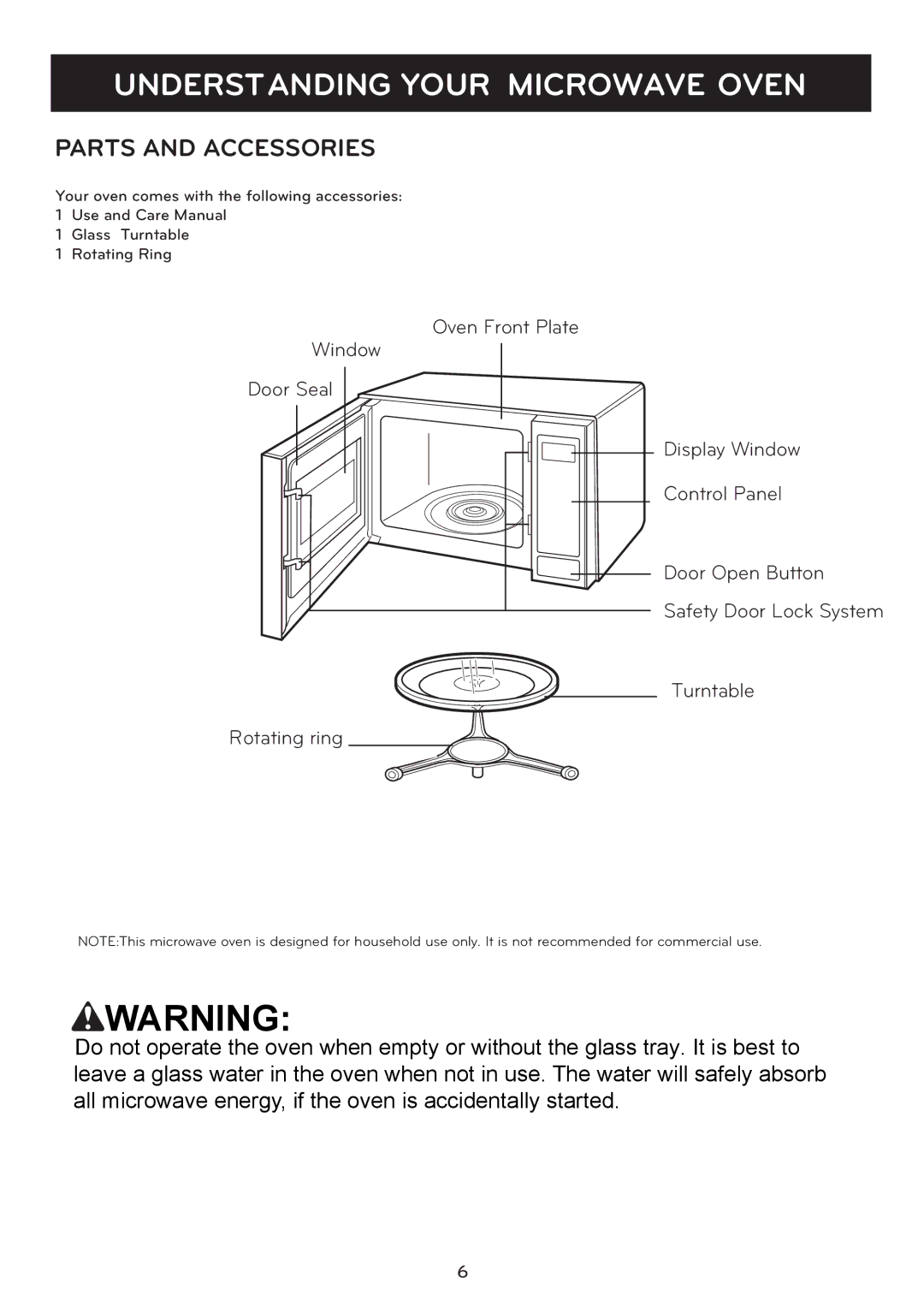 LG Electronics LCRT2010ST manual Wwarning 