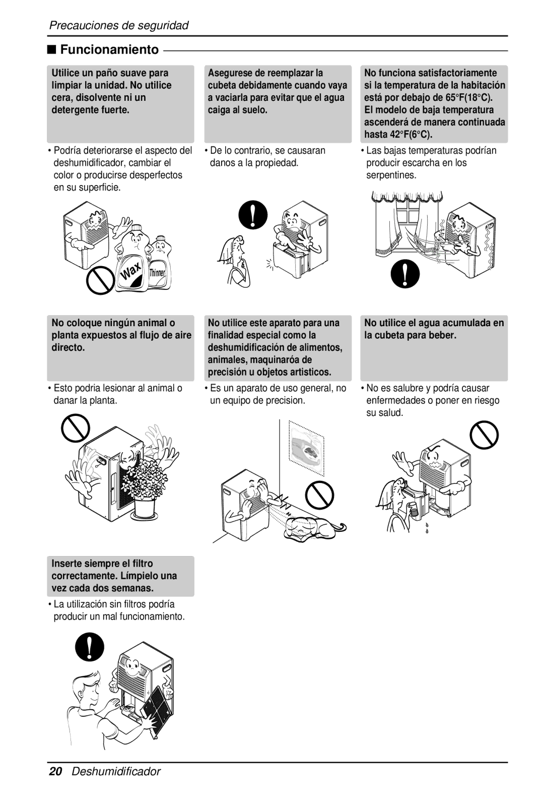 LG Electronics LD40E owner manual Thinner 