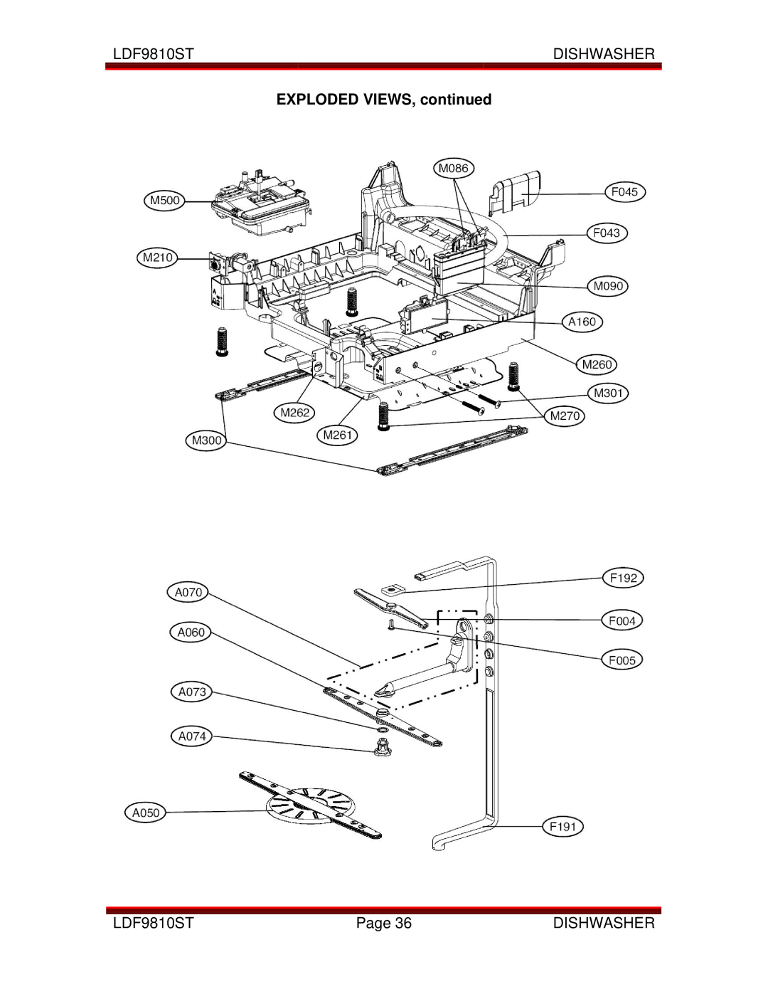 LG Electronics LDF9810ST manual Exploded Views 