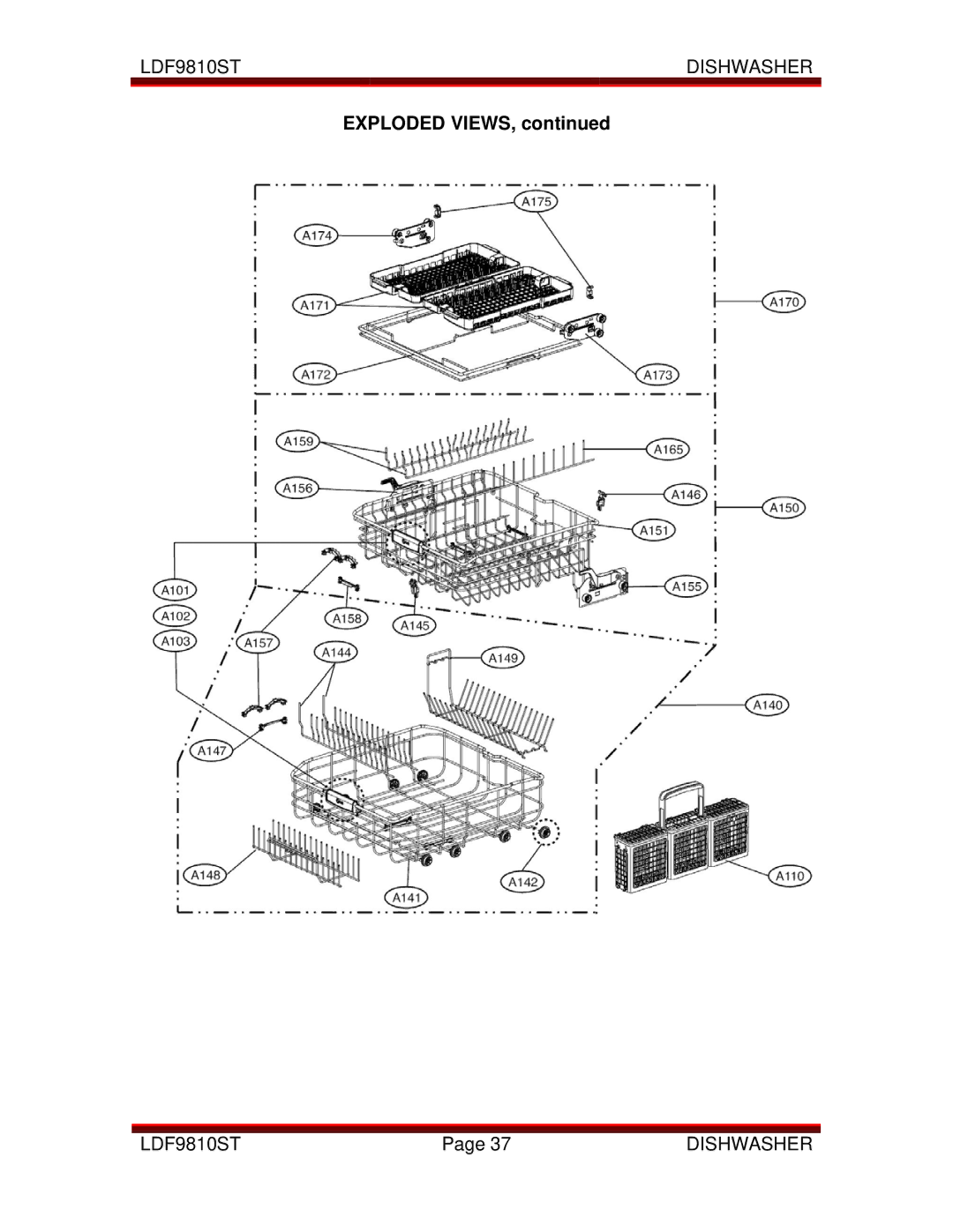 LG Electronics LDF9810ST manual Exploded Views 