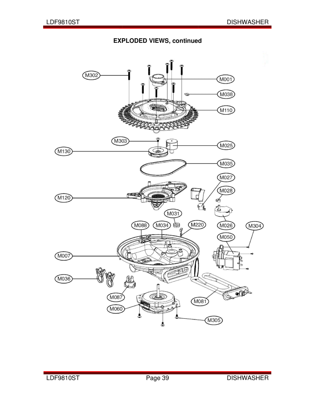 LG Electronics LDF9810ST manual Exploded Views 