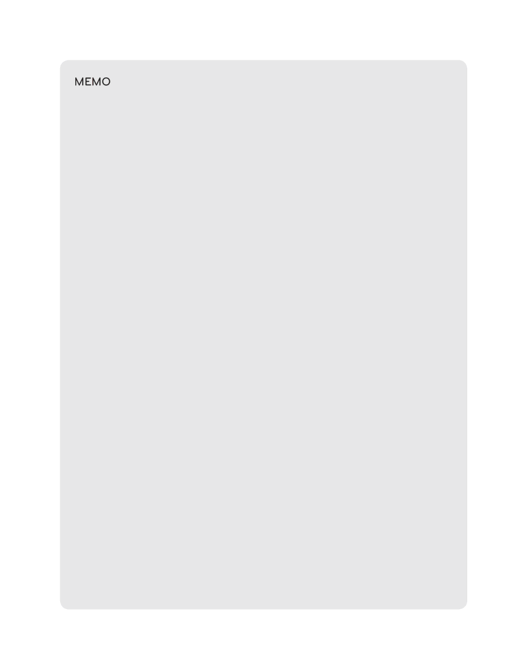 LG Electronics LDG3017ST owner manual Memo 