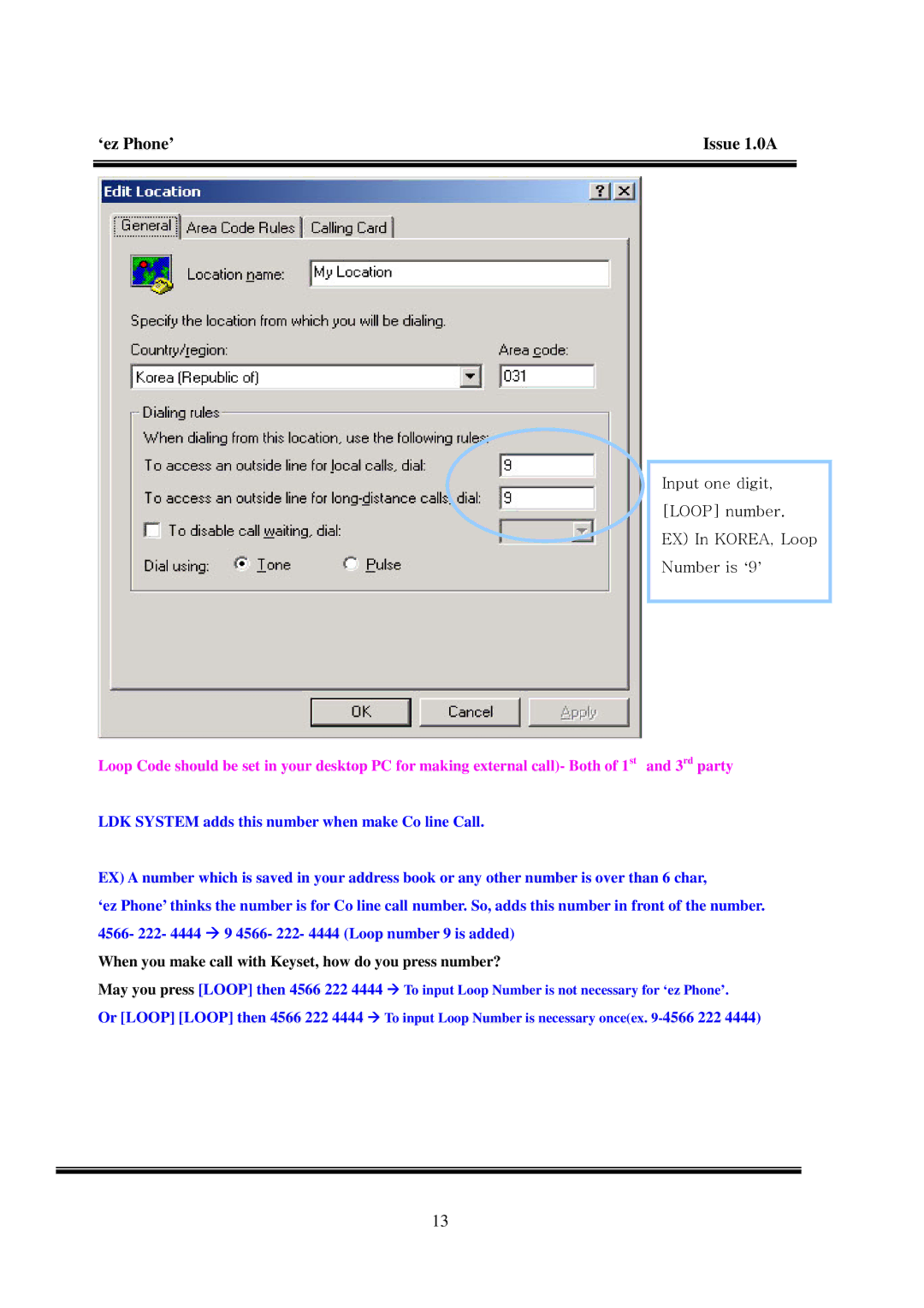 LG Electronics LDK manual When you make call with Keyset, how do you press number? 