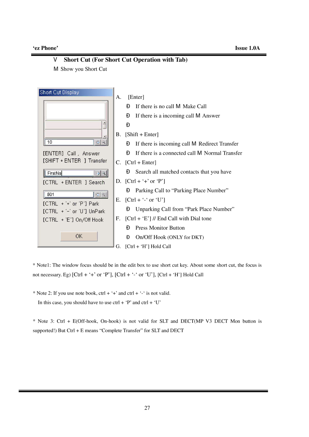 LG Electronics LDK manual Short Cut For Short Cut Operation with Tab 