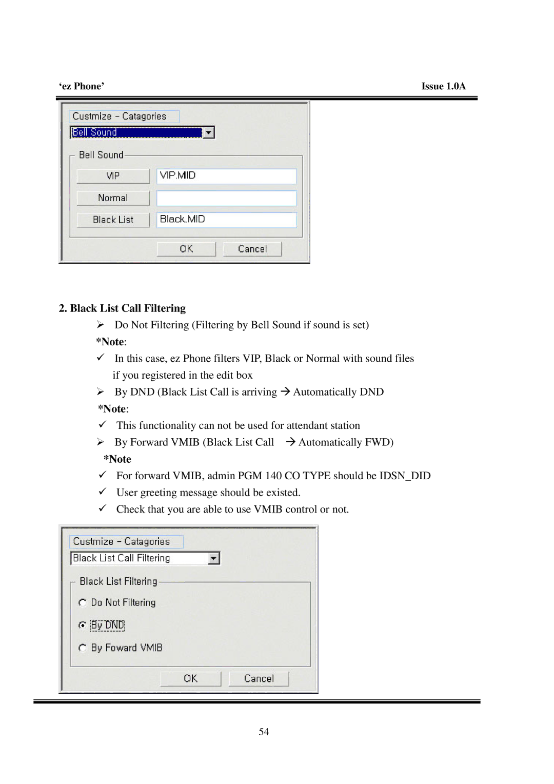 LG Electronics LDK manual Black List Call Filtering 