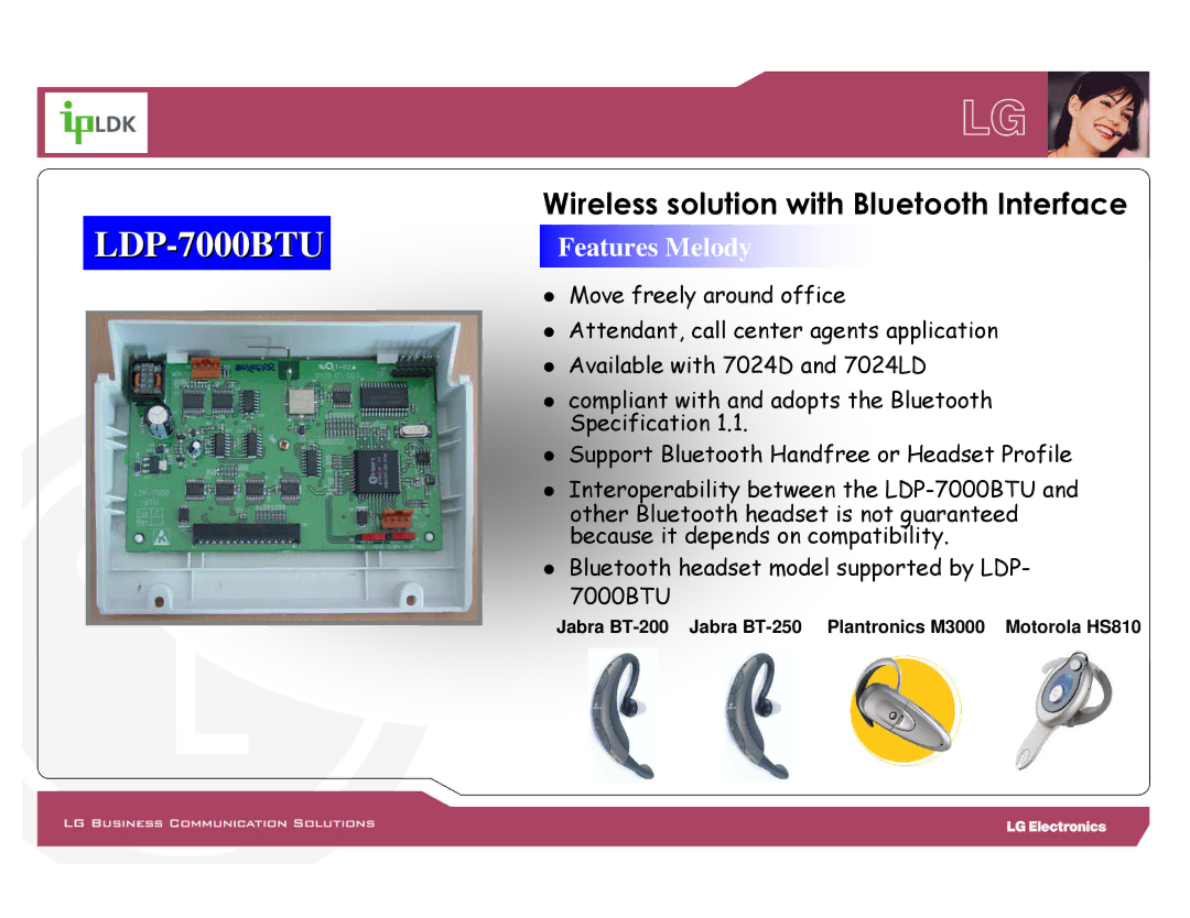 LG Electronics manual LDP-7000BTU 