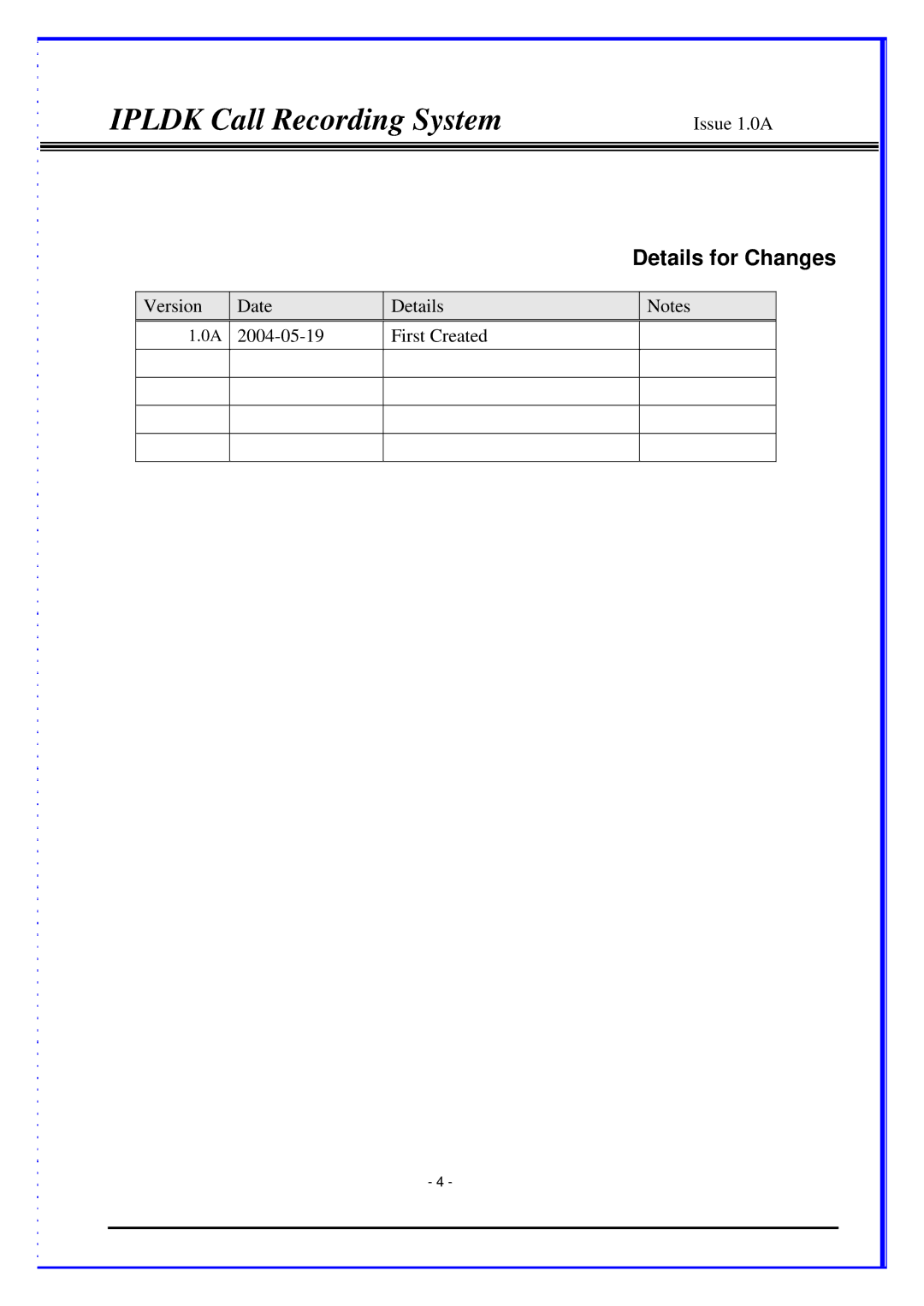 LG Electronics LDP-7024LD, LDP-7024D, IPLDK CRS manual Details for Changes 