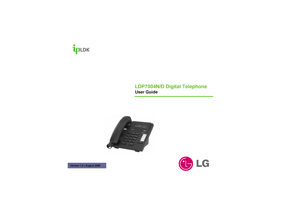 LG Electronics manual LDP7004N/D Digital Telephone 