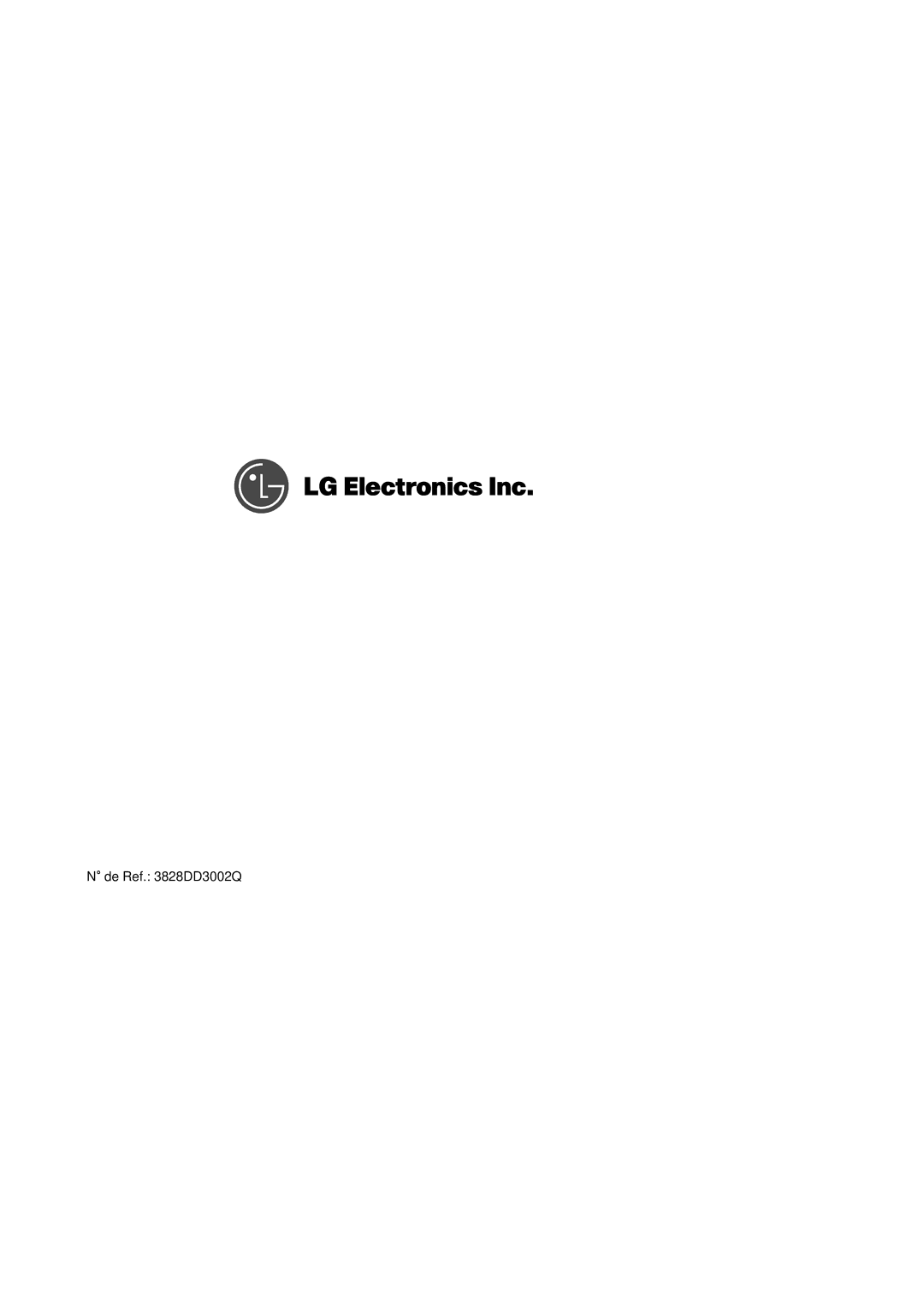 LG Electronics LDS 5811WW, LDS 5811ST, LDS 5811BB manual 。de Ref DD3002Q 