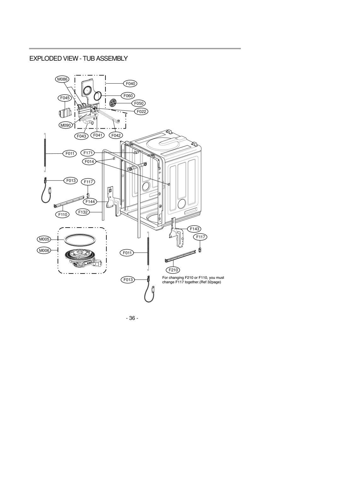 LG Electronics LDS4821(WW service manual Exploded View TUB Assembly 