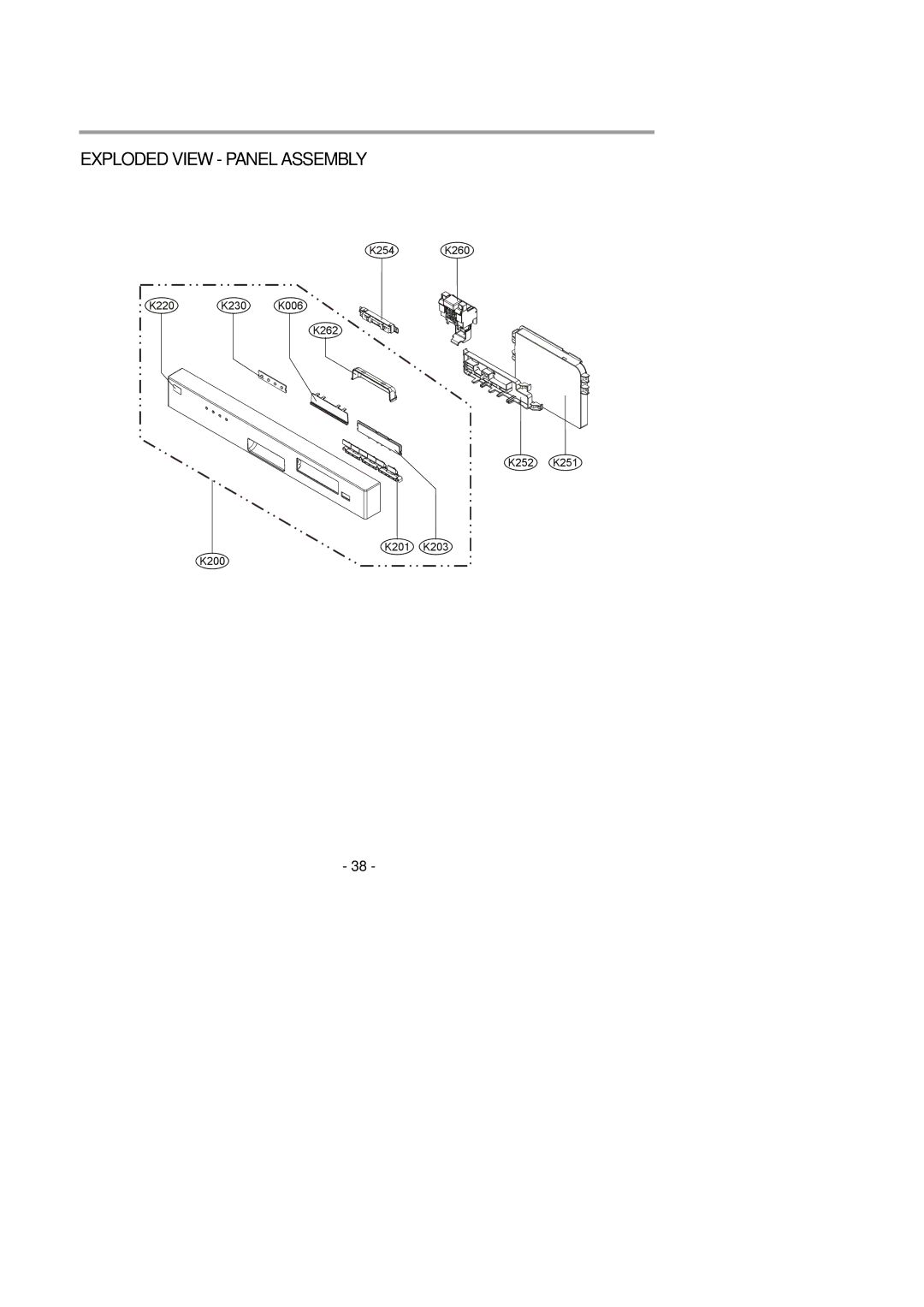 LG Electronics LDS4821(WW service manual Exploded View Panel Assembly 