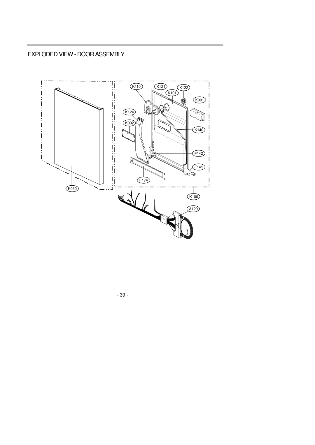 LG Electronics LDS4821(WW service manual Exploded View Door Assembly 