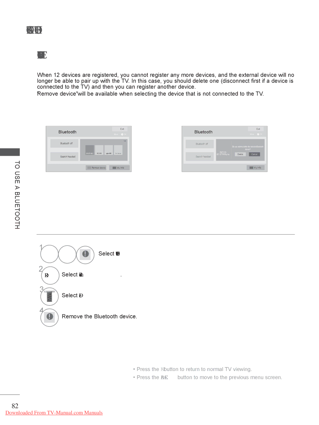 LG Electronics 42/47LX6***..........................A-1 LCD TV Models : 32/37/42LD4*** Remove the Bluetooth Device 