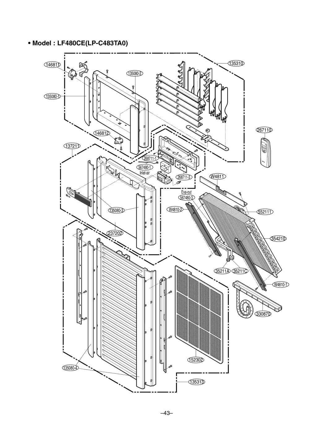 LG Electronics LF300CP(LP-C303R20), LF480CE(LP-C483TA0) service manual Model LF480CELP-C483TA0 