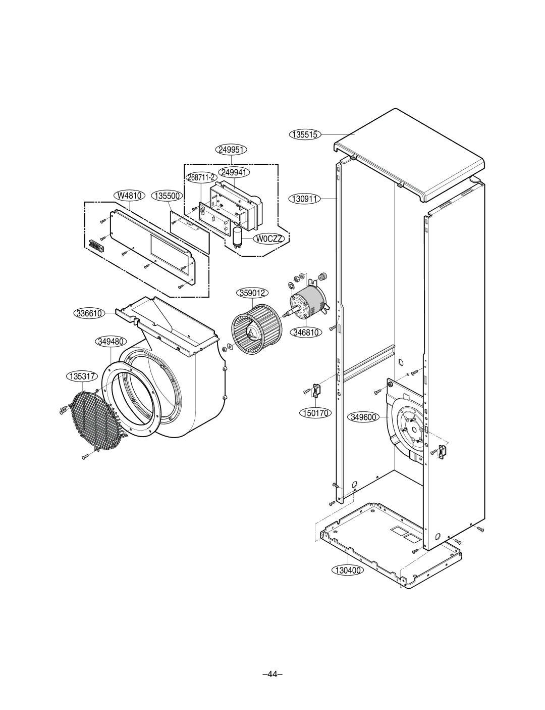 LG Electronics LF300CP(LP-C303R20), LF480CE(LP-C483TA0) service manual W0CZZ 