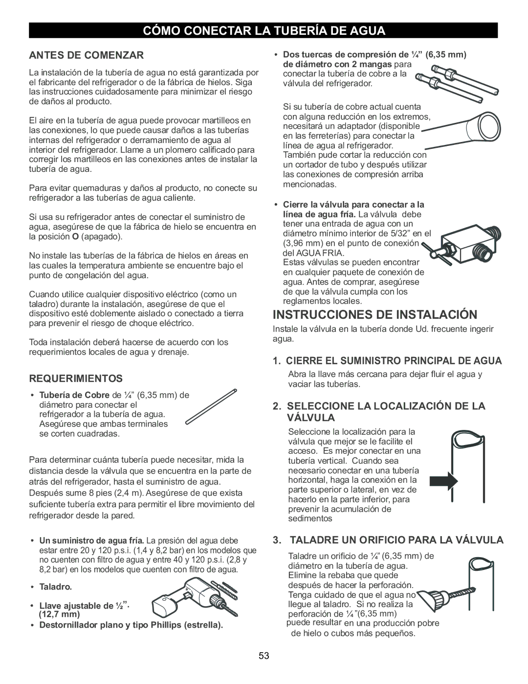 LG Electronics LFC23760 owner manual Cómo Conectar LA Tubería DE Agua 