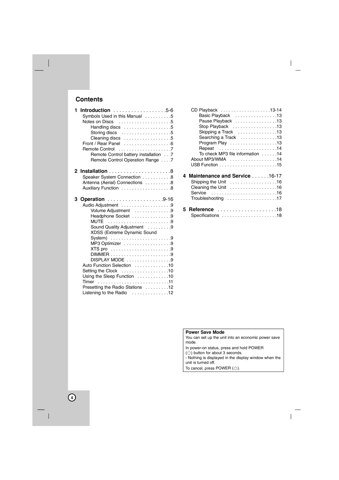 LG Electronics LFS-U850, LF-U850 owner manual Contents 