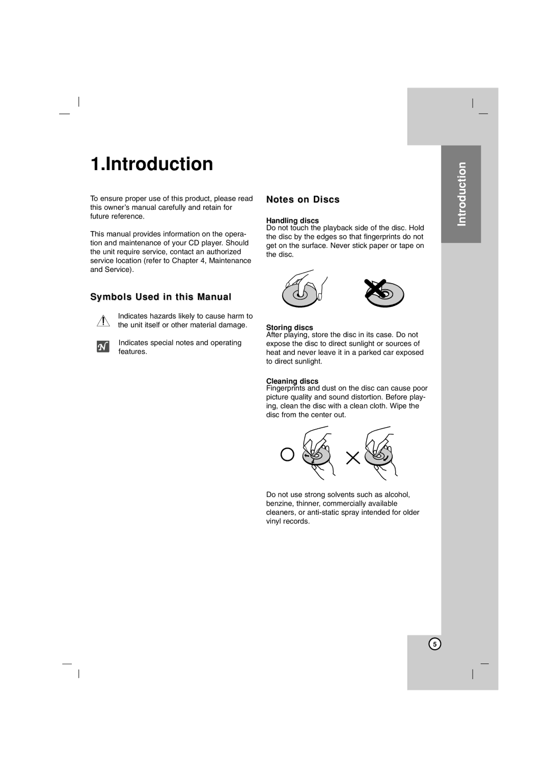 LG Electronics LF-U850, LFS-U850 owner manual Introduction, Symbols Used in this Manual 