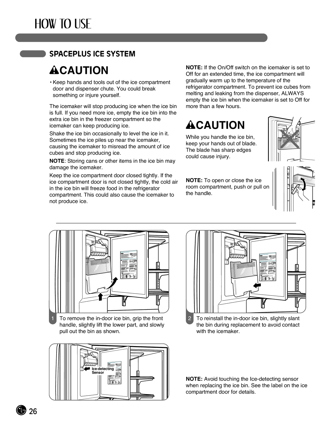 LG Electronics LFX21976ST owner manual Spaceplus ICE System 