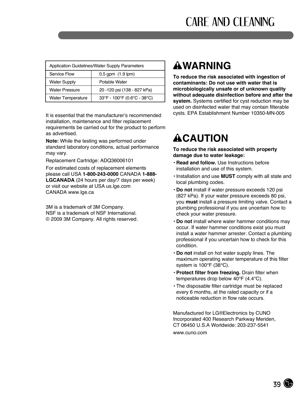 LG Electronics LFX21976ST owner manual Wwarning 