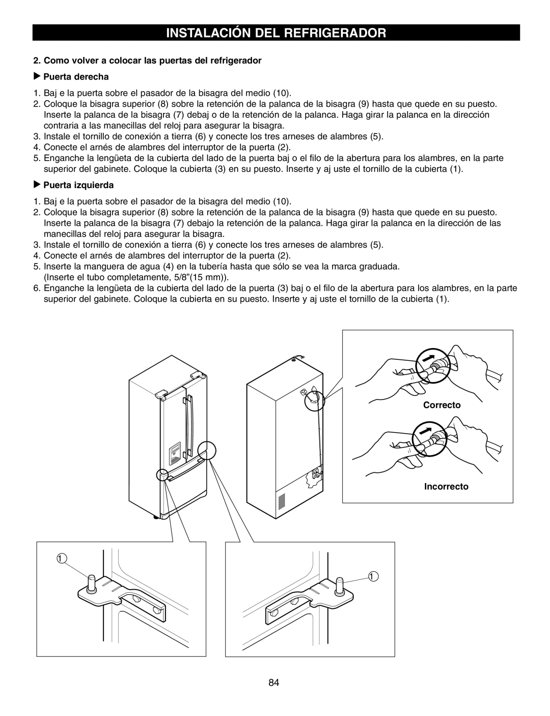 LG Electronics LFX25960, LFX25970, LFX21970 manual Correctot 