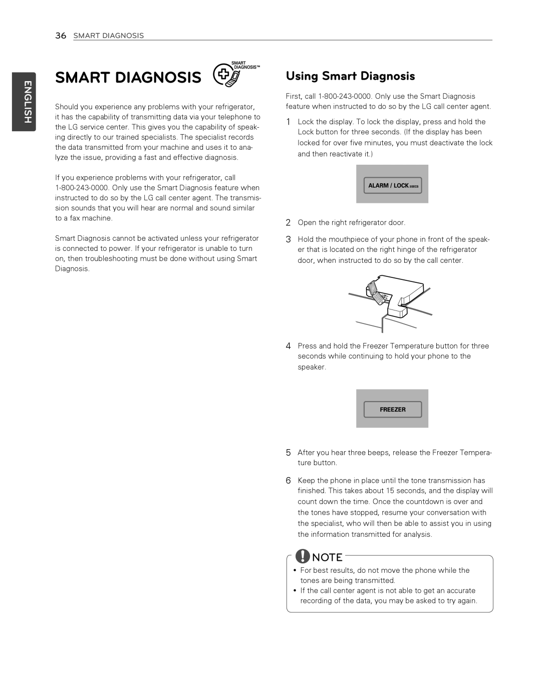 LG Electronics LFX25974SB, LFX25974ST owner manual Using Smart Diagnosis 