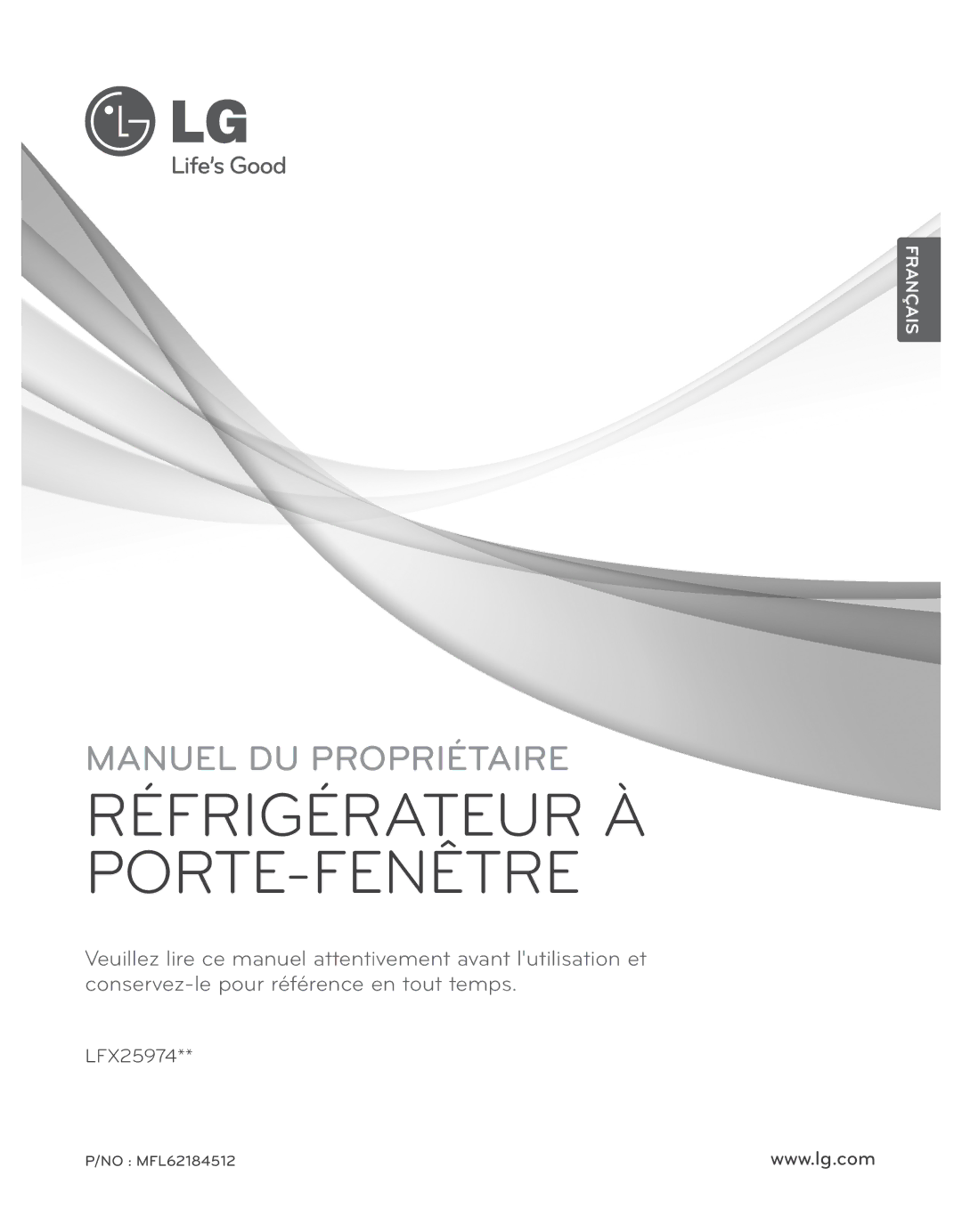 LG Electronics LFX25974ST, LFX25974SB owner manual Réfrigérateur À PORTE-FENÊTRE 