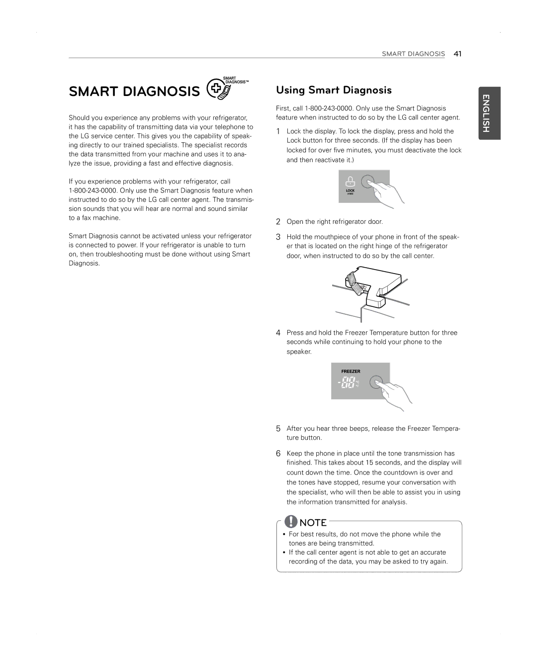 LG Electronics LFX31945ST owner manual Using Smart Diagnosis 