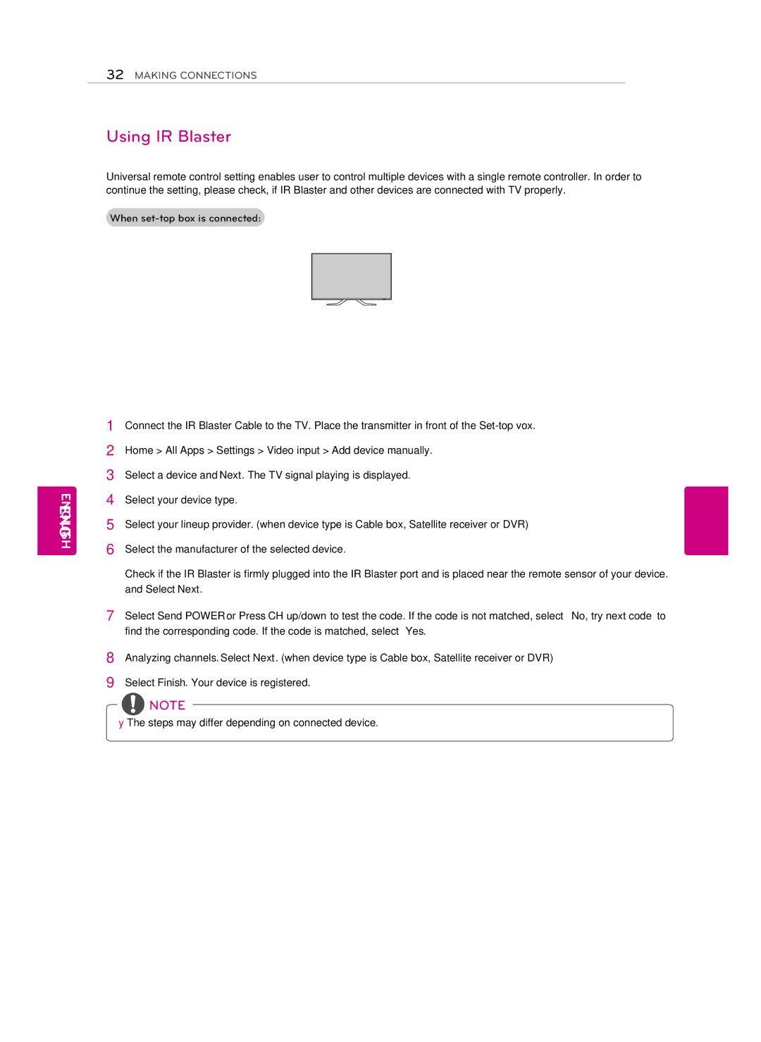 LG Electronics LG 42GA6400, 50GA6400, 47GA7900, 47GA6400, 55GA6400, 60GA6400, 55GA7900, GA6450 owner manual Using IR Blaster 