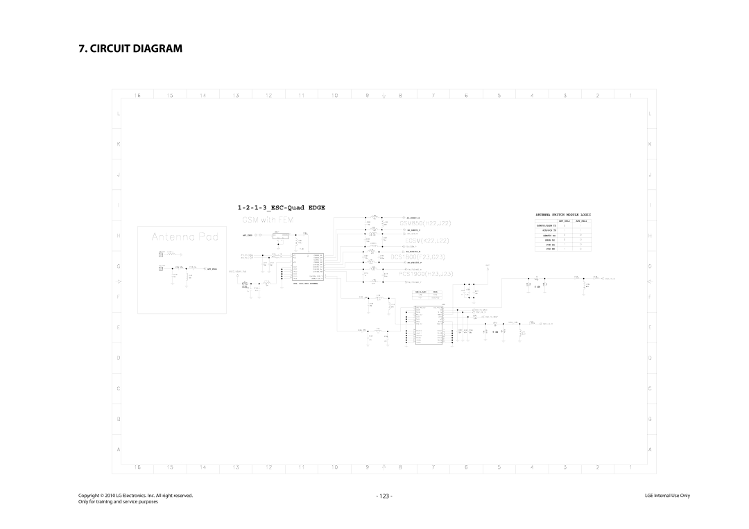 LG Electronics LG-C320 service manual Circuit Diagram, 123 