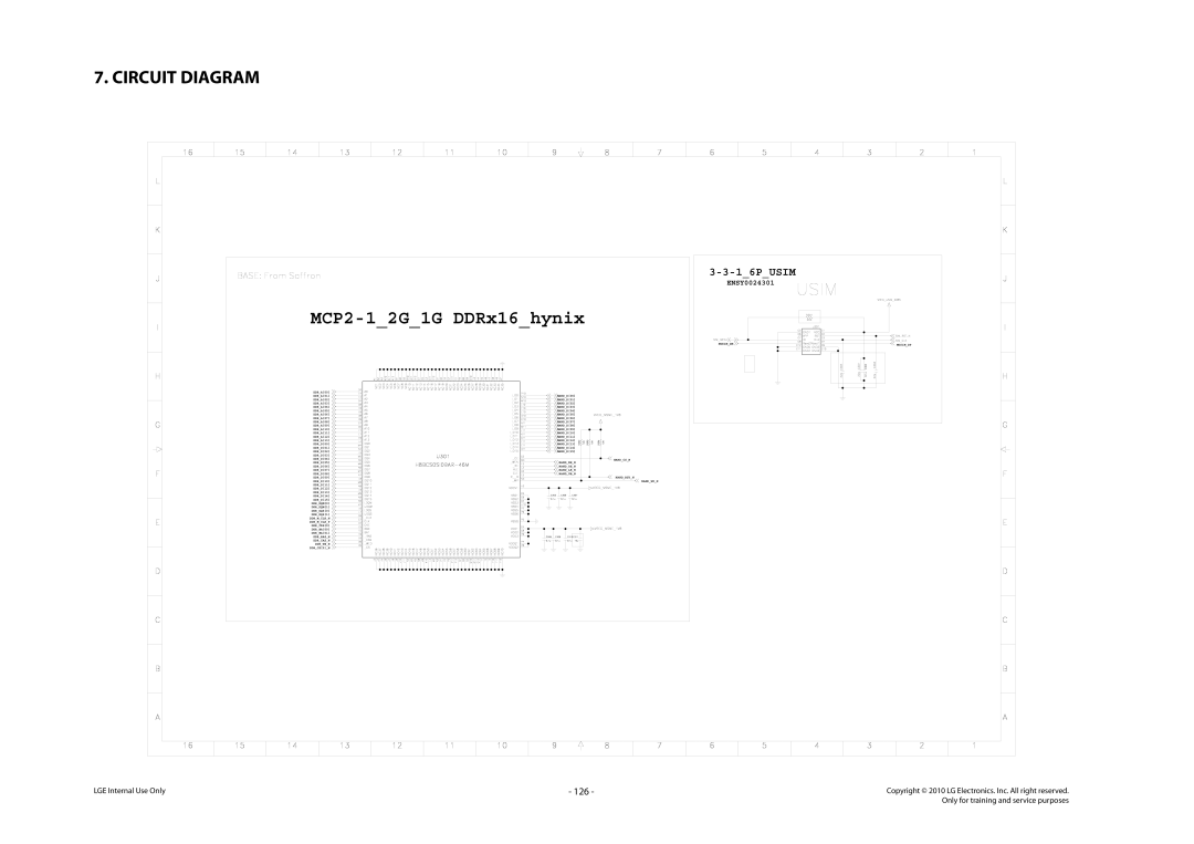 LG Electronics LG-C320 service manual MCP2-12G1G DDRx16hynix, 126 