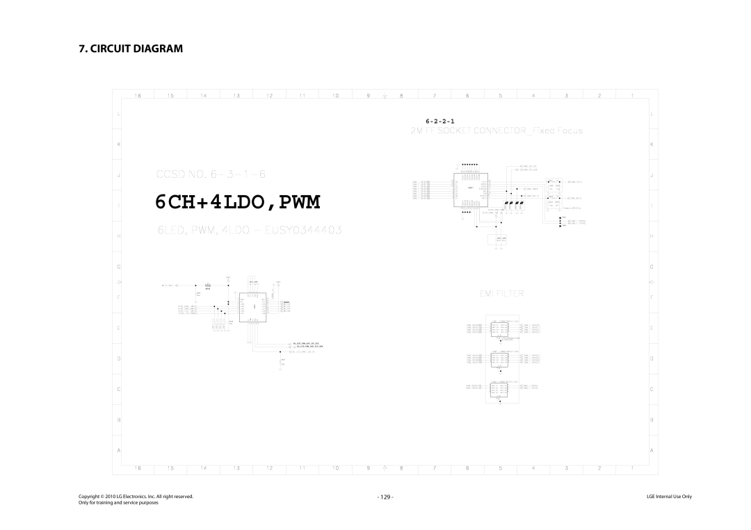 LG Electronics LG-C320 service manual 6CH+4LDO,PWM, 129 