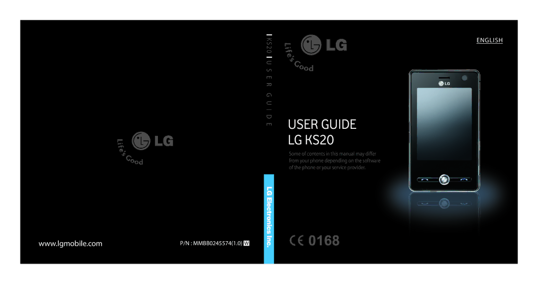 LG Electronics manual User Guide LG KS20 