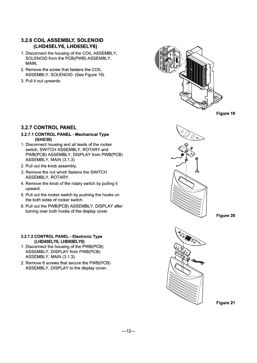 LG Electronics LHD65EL, LHD45EL, GHD30 manual 
