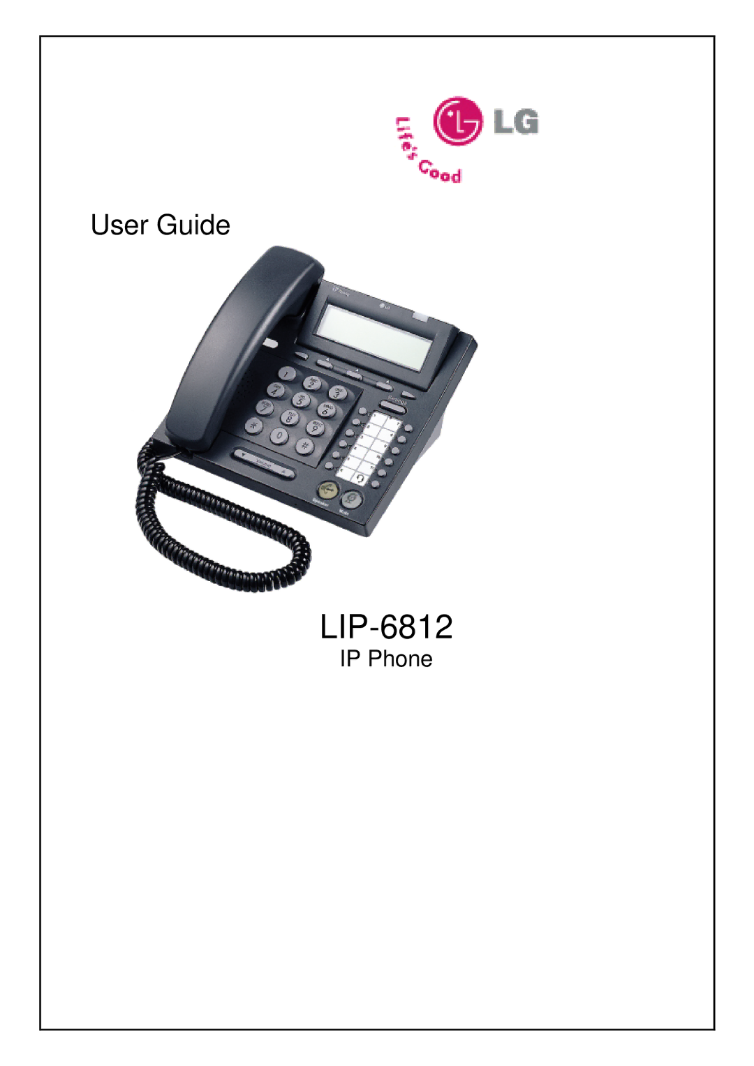 LG Electronics LIP-6812 manual 