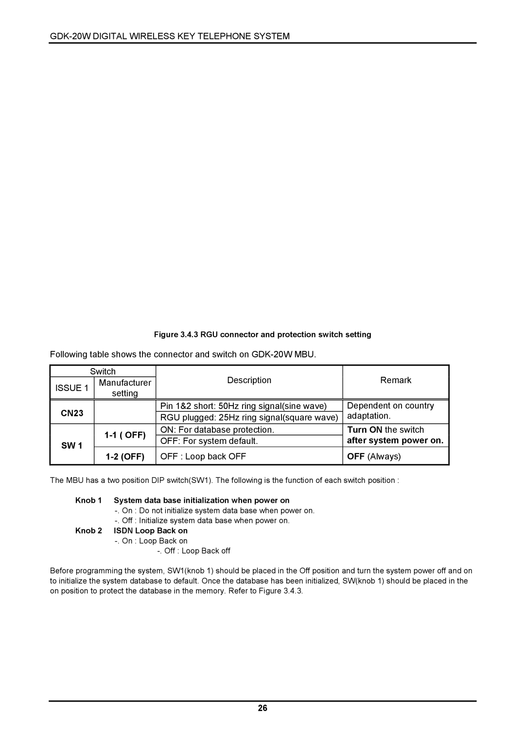 LG Electronics LKD-8DS, GDK-20W installation manual Off 