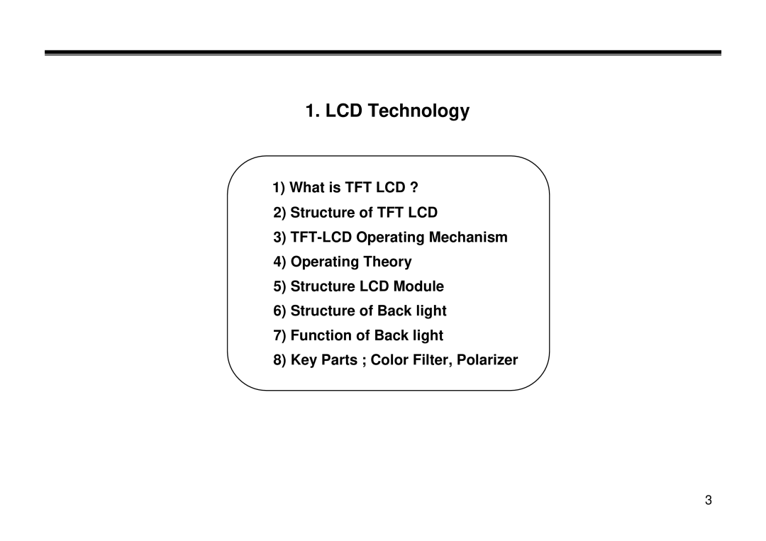 LG Electronics LL-15A10, LT-15A10, LE-15A10 manual LCD Technology 