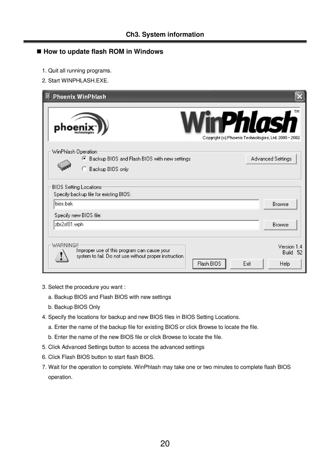 LG Electronics LM50 service manual Ch3. System information „ How to update flash ROM in Windows 