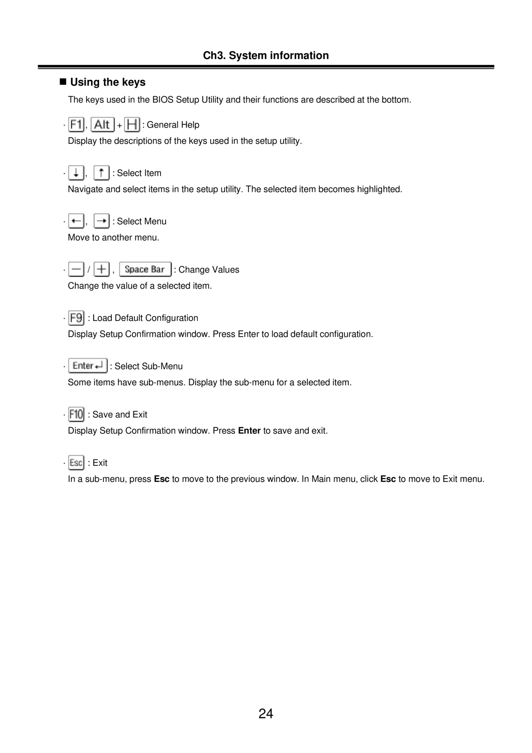 LG Electronics LM50 service manual Ch3. System information „ Using the keys 