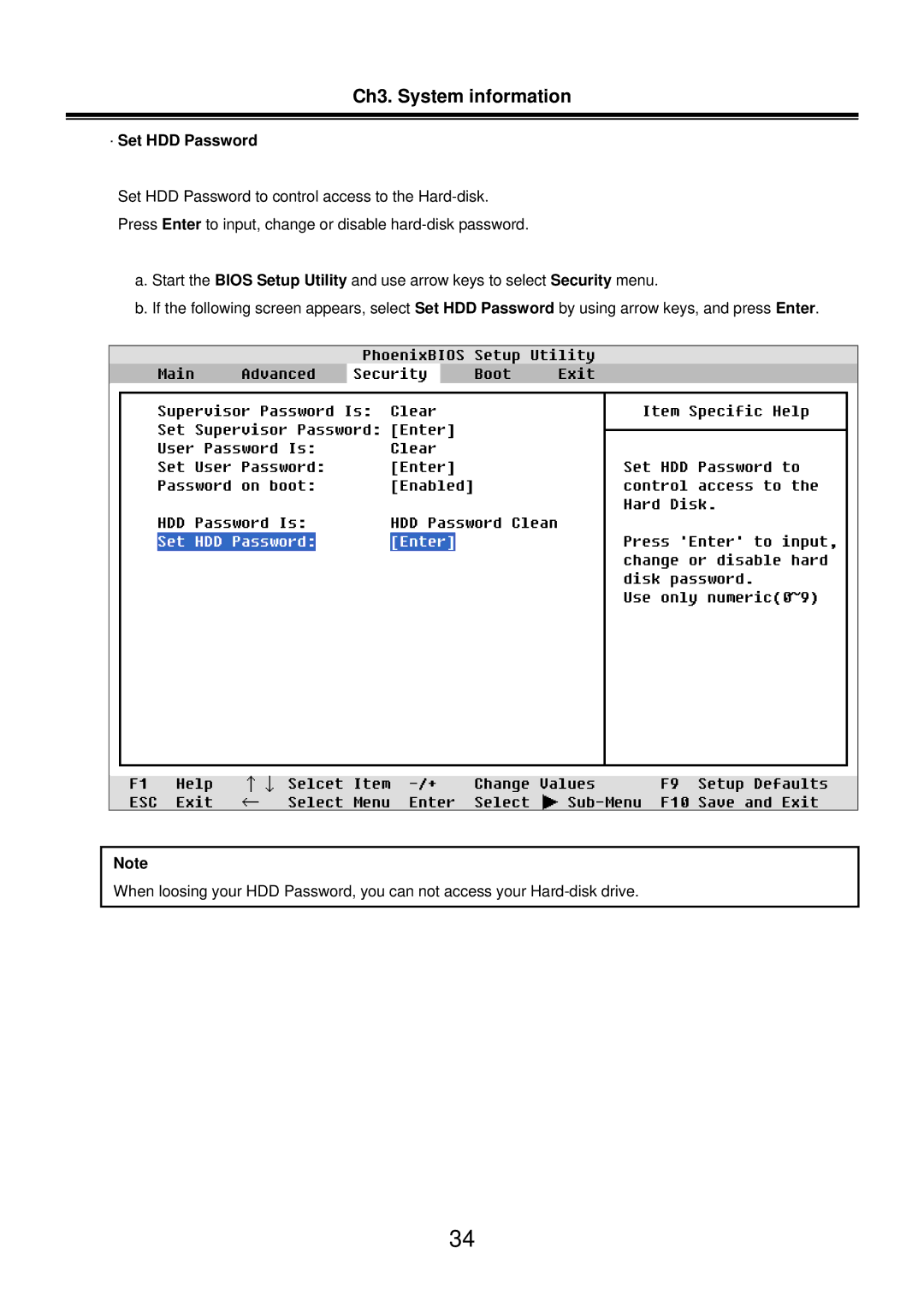 LG Electronics LM50 service manual · Set HDD Password 