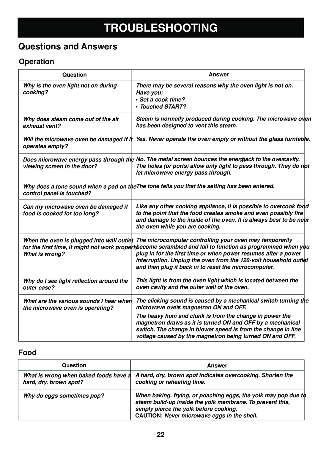 LG Electronics LMA840W manual Troubleshooting, Question Answer 